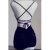 vestido transado empina bumbum drapeado (Eloa)