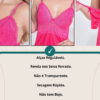 Baby Doll Feminino Elegante em Renda Conjunto Íntimo Sexy com Calcinha Confortável Moda Noite
