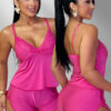 Pijama Baby Doll Malha Fria Tecido Fresquinho Roupa De Dormir Molinho Lingerie Confortável Sensual Renda