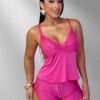 Pijama Baby Doll Malha Fria Tecido Fresquinho Roupa De Dormir Molinho Lingerie Confortável Sensual Renda